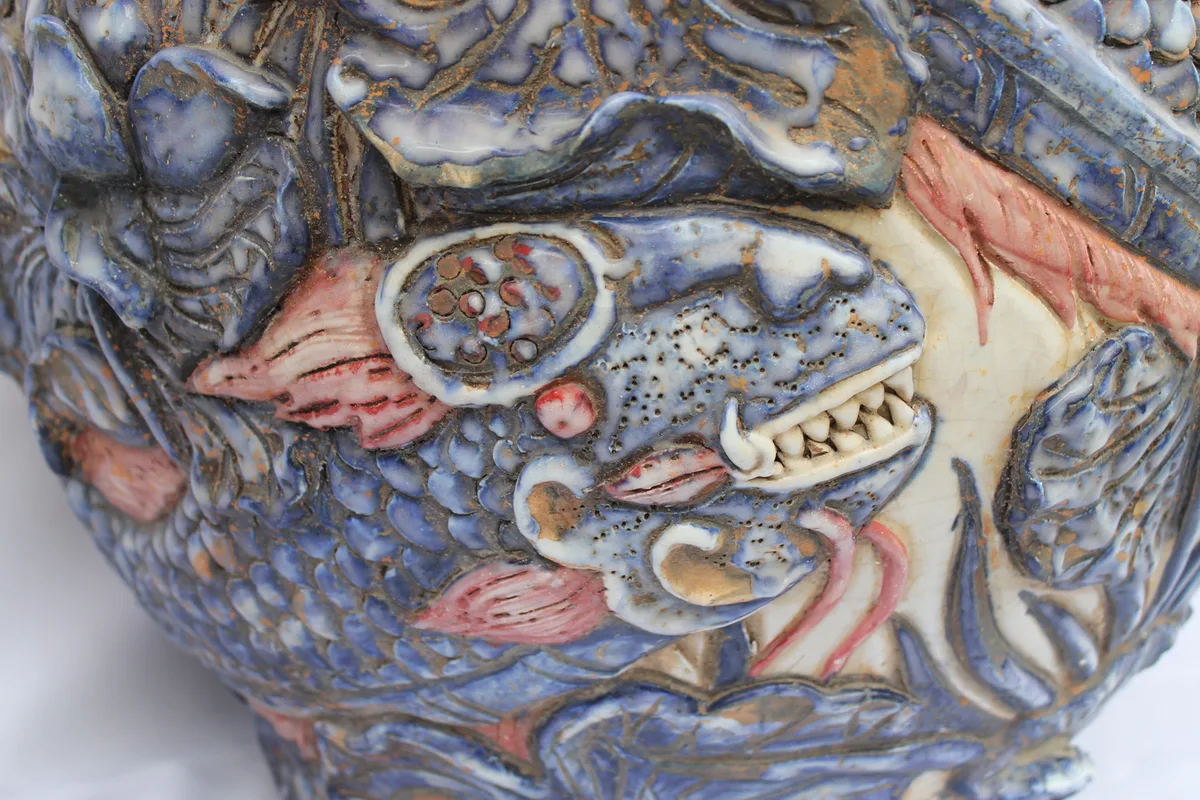 Antique Chinese Porcelain Ming Dynasty Vase / Jar (Very Rare - Huge Size), view 2