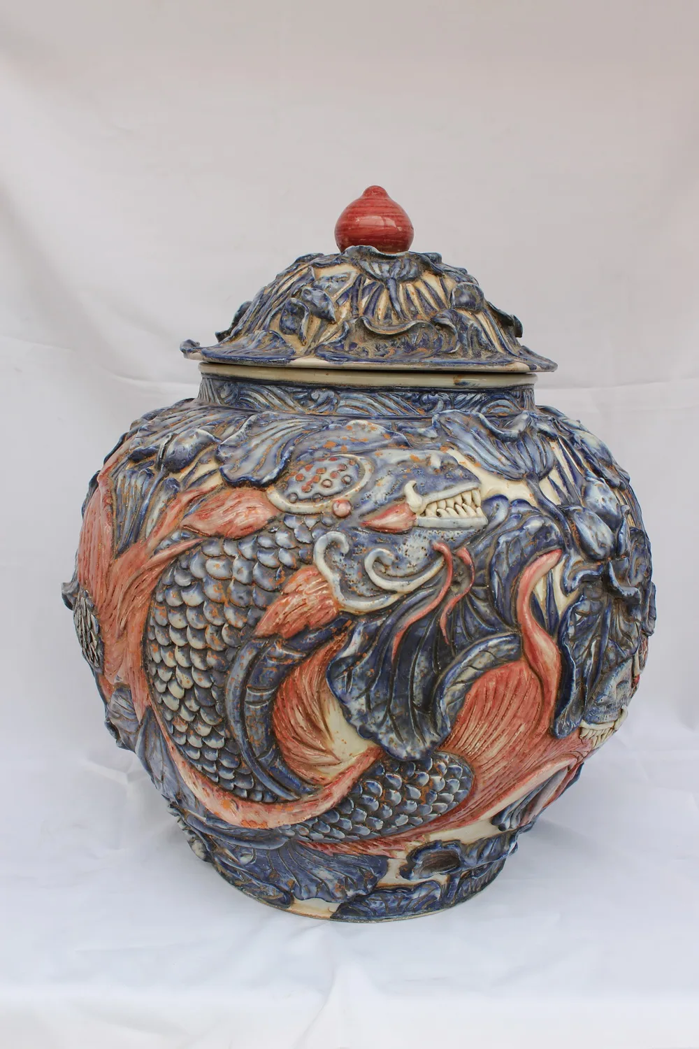 Antique Chinese Porcelain Ming Dynasty Vase / Jar (Very Rare - Huge Size), view 3