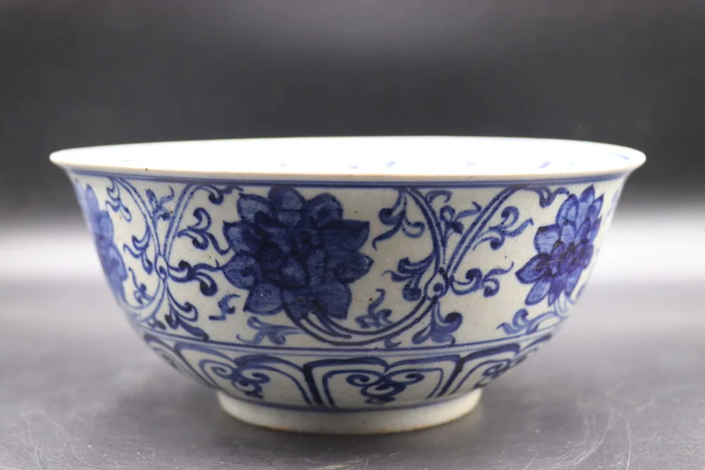 Xuande Marked Bowl Ming Blue and White Porcelain, view 2